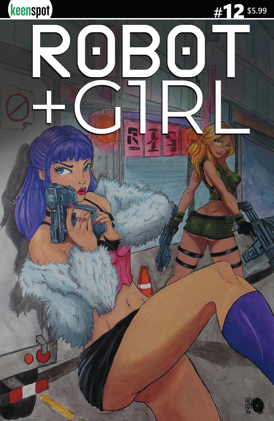 Robot + Girl #12 Cover A Regular Mike White & Kristine Paliuanan Cover