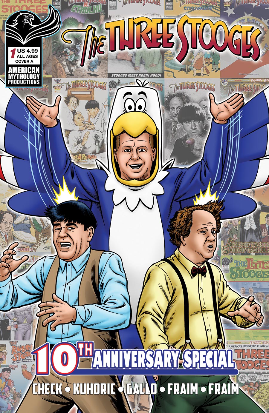 Three Stooges 10th Anniversary Special #1 Cover A Regular Brendan Fraim & Brian Fraim Cover