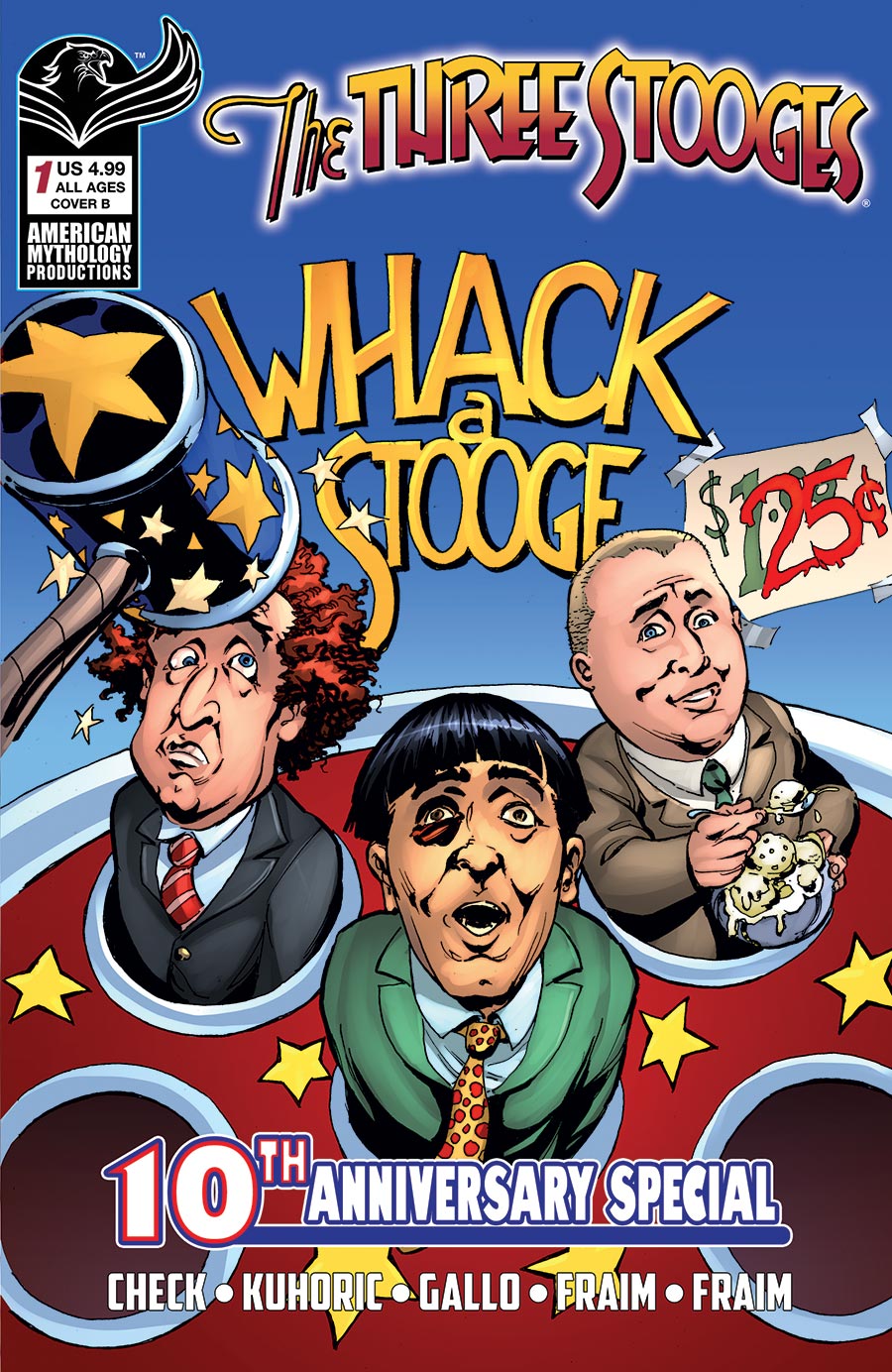Three Stooges 10th Anniversary Special #1 Cover B Variant Greg Larocque Cover