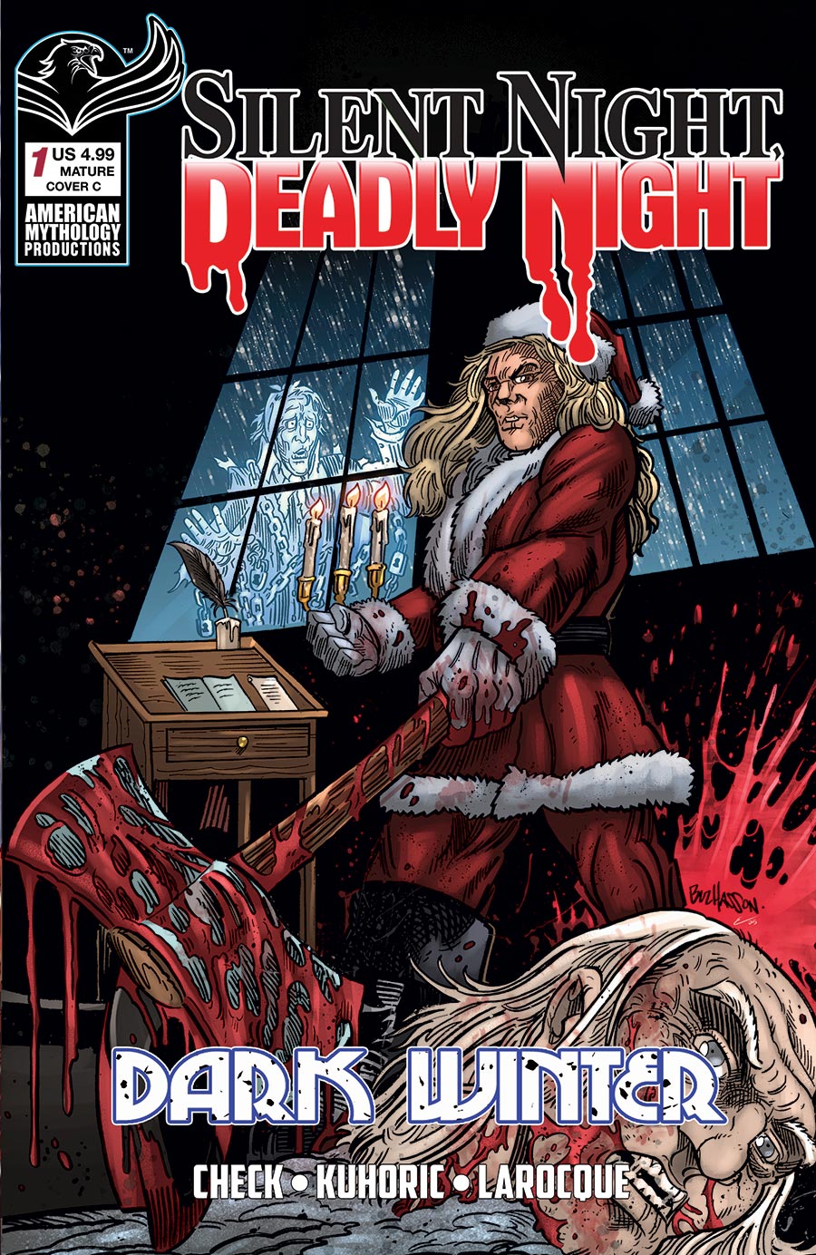 Silent Night Deadly Night Dark Winter #1 Cover C Variant Buz Hasson Cover