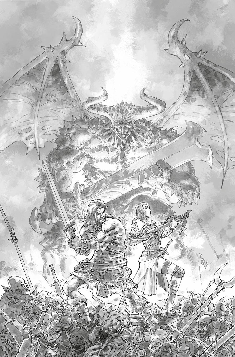 Diablo Dawn Of Hatred #3 Cover E Variant Alan Quah Inks Card Stock Cover