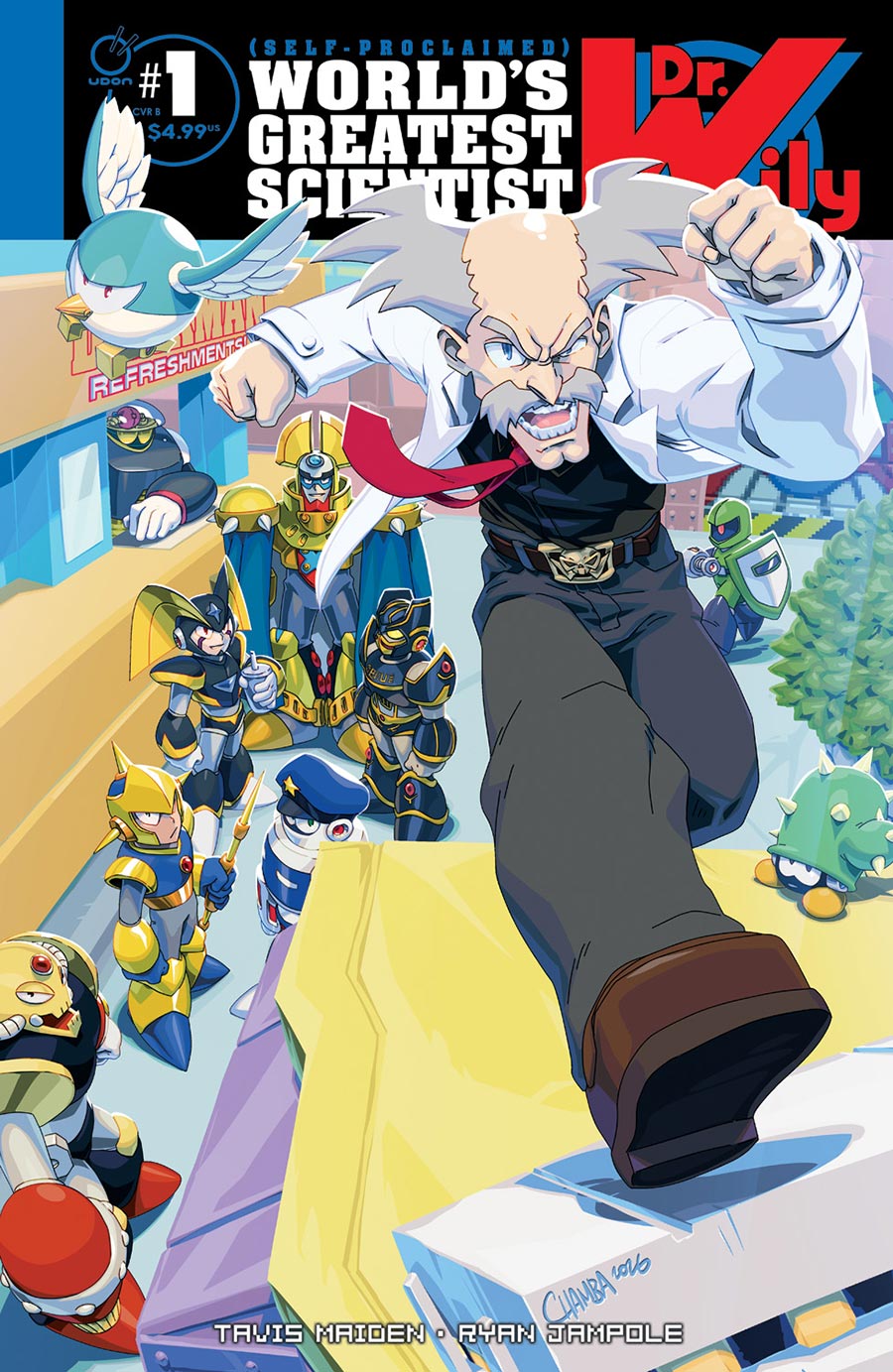 Dr Wily (Self-Proclaimed) Worlds Greatest Scientist #1 (One Shot) Cover B Variant Jeffrey Chamba Cruz Cover