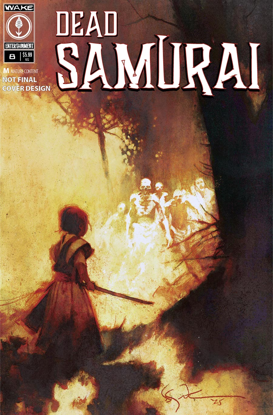 Dead Samurai #8 Cover A Regular Bill Sienkiewicz Cover