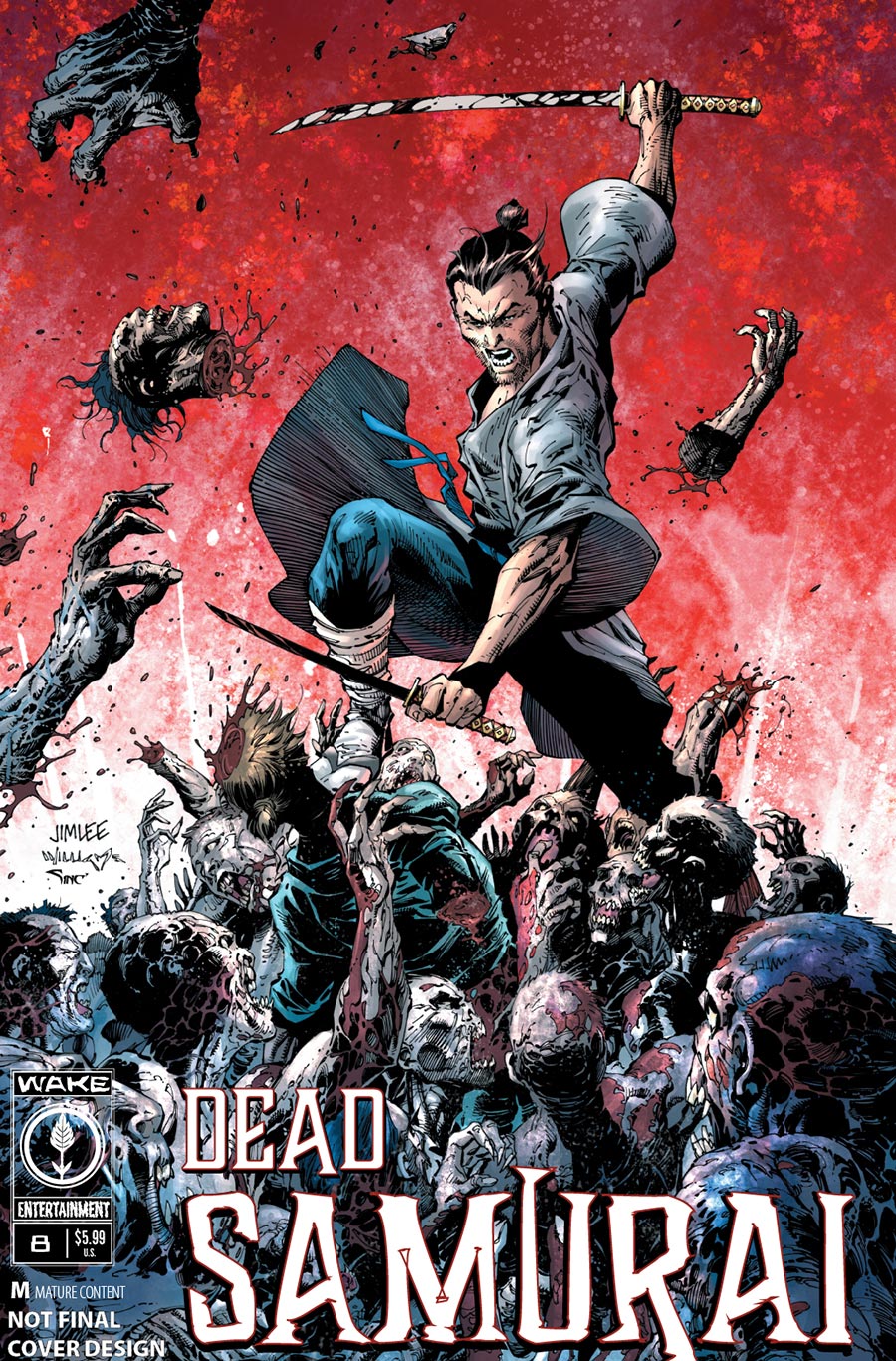 Dead Samurai #8 Cover B Variant Jim Lee Cover