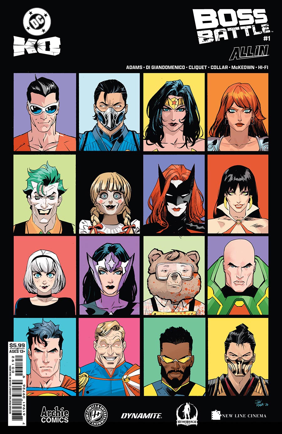 DC K.O. Boss Battle #1 (One Shot) Cover J 2nd Ptg B Dan Mora Card Stock Variant Cover (DC All In)