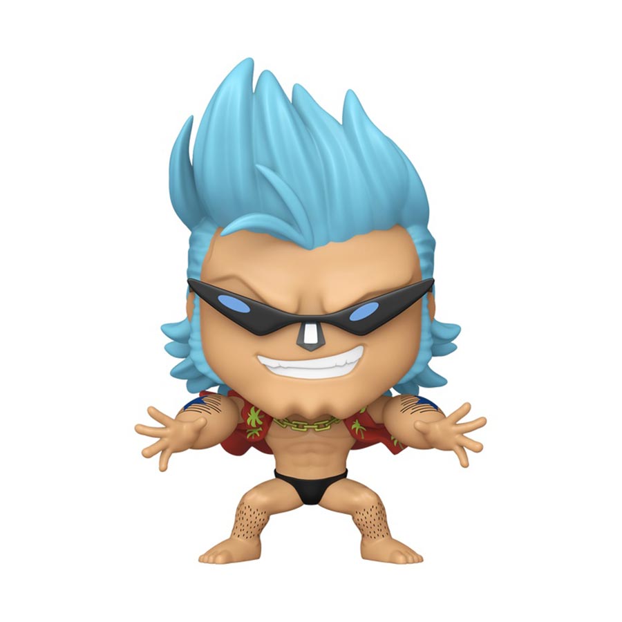 POP Animation One Piece Franky With Sunglasses Vinyl Figure