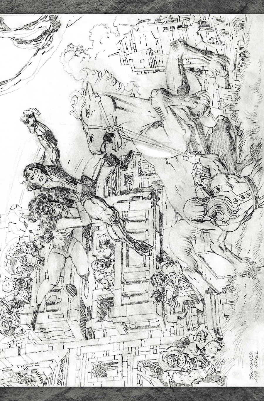 Thundarr The Barbarian #3 Cover M Incentive Jack Kirby Model Sheet Virgin Variant Cover