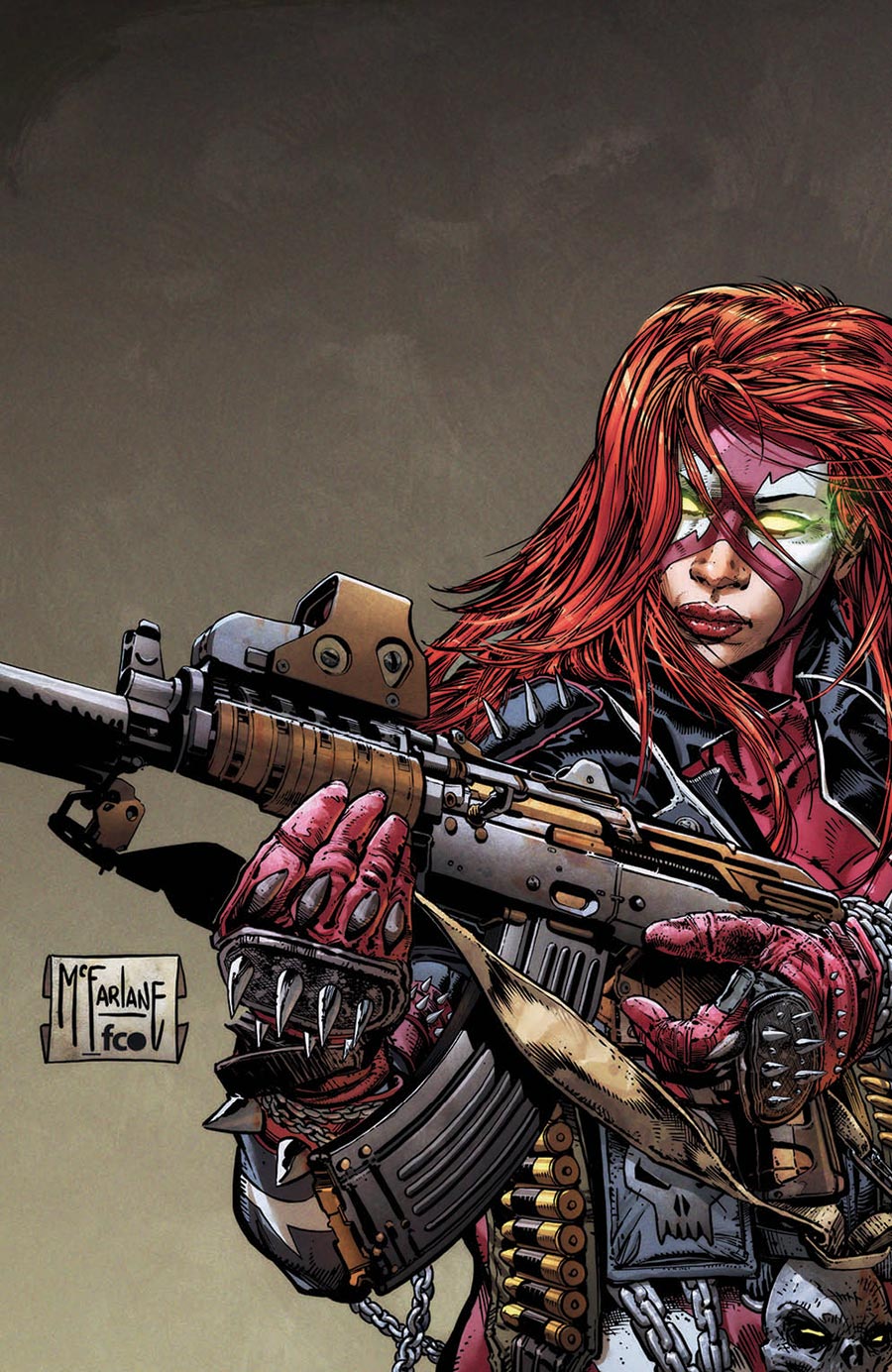 She-Spawn #1 Cover I Incentive Todd McFarlane Foil Virgin Variant Cover