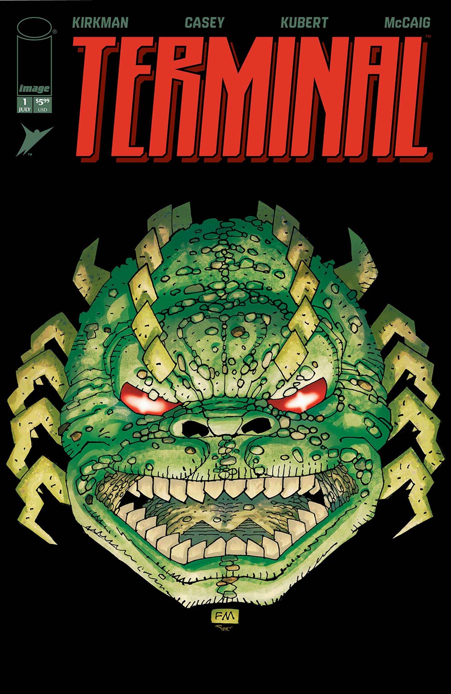 Terminal #1 Cover G Incentive Frank Miller & Alex Sinclair Foil Variant Cover