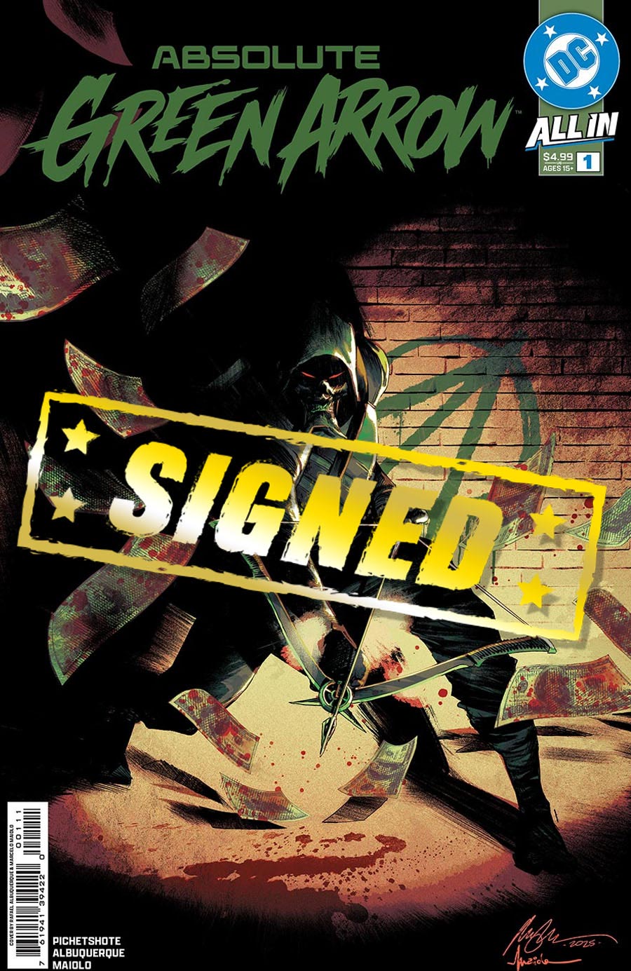 Absolute Green Arrow #1 Cover L Regular Rafael Albuquerque Cover Signed By Pornsak Pichetshote (DC All In)