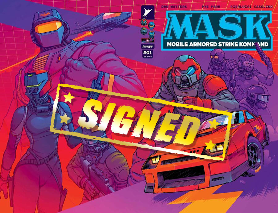 M.A.S.K. Vol 3 #1 Cover U Regular Pye Parr Wraparound Cover Signed By Dan Watters