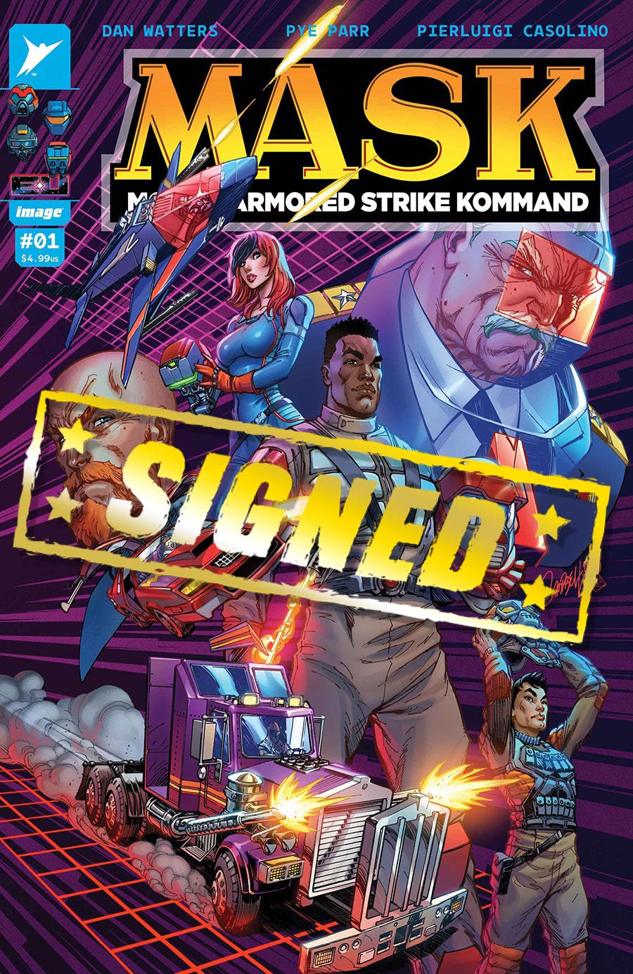 M.A.S.K. Vol 3 #1 Cover V Variant J Scott Campbell & Sabine Rich Cover Signed By Dan Watters