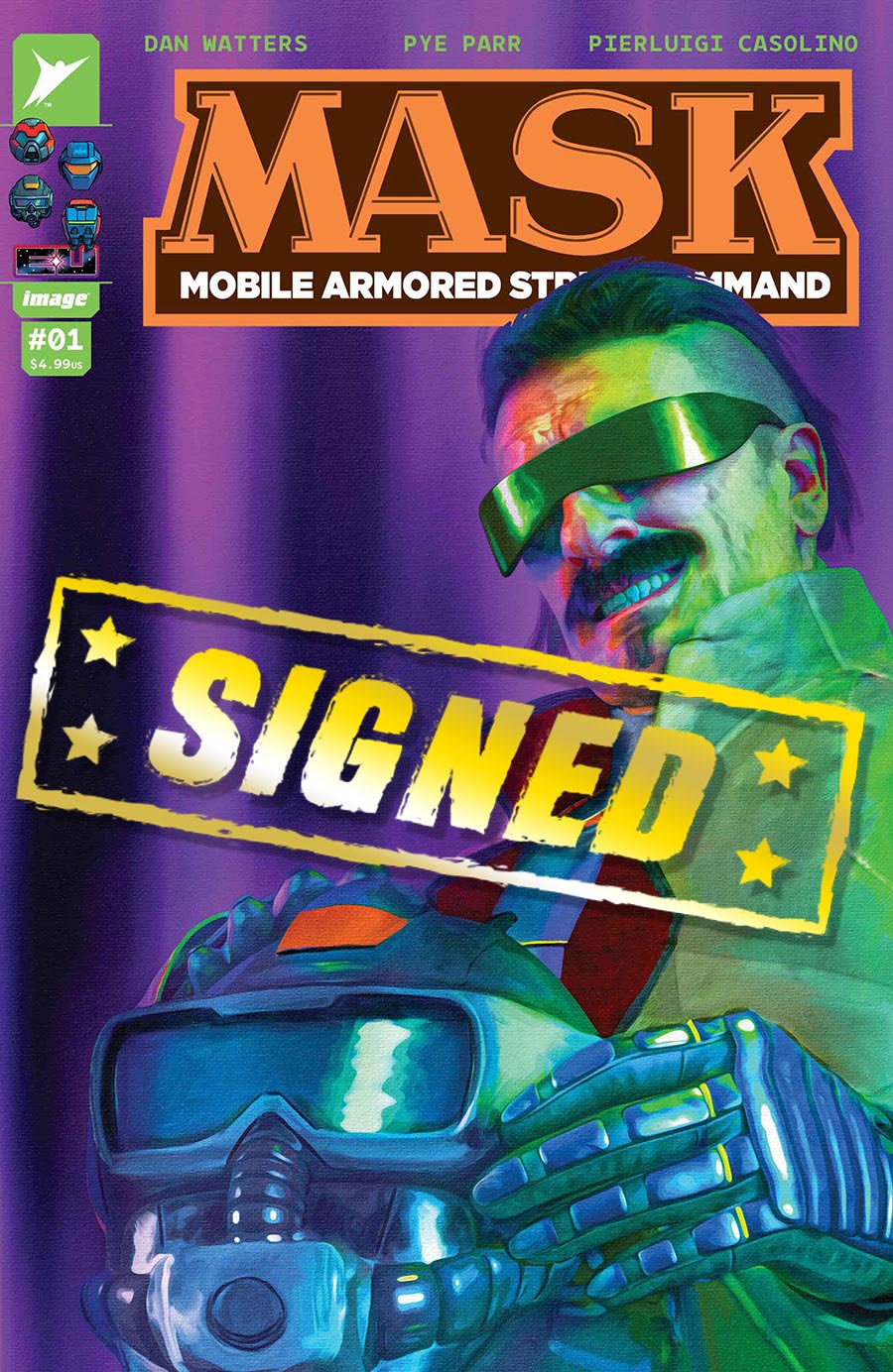 M.A.S.K. Vol 3 #1 Cover X Variant Mark Spears Cover Signed By Dan Watters
