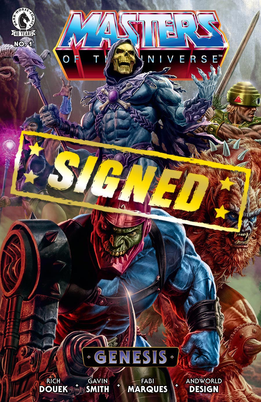 Masters Of The Universe Genesis #1 Cover D Variant Lee Bermejo Cover Signed By Rich Douek & Gavin Smith