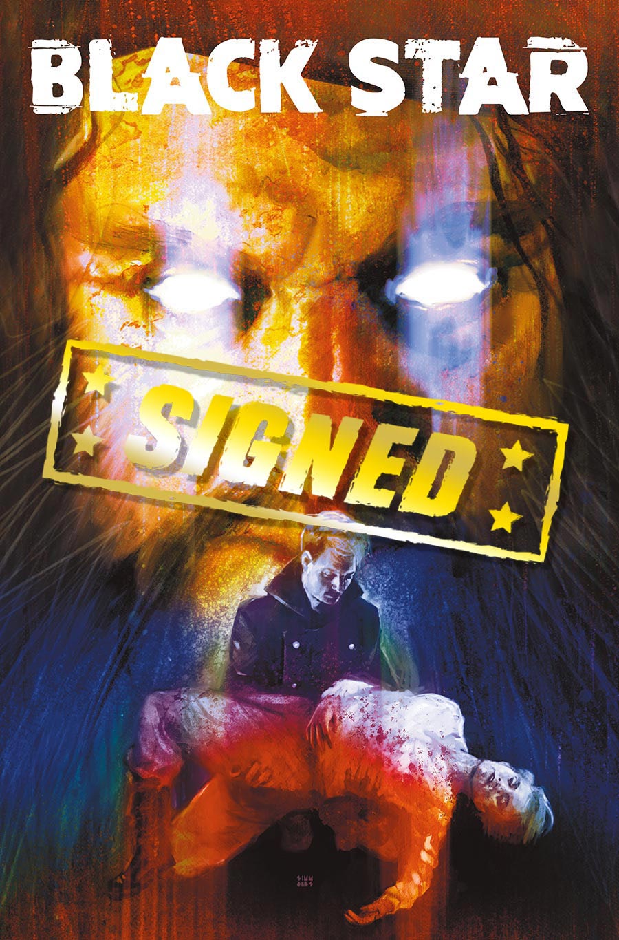 Black Star (Titan Comics) #1 Cover I Regular Martin Simmonds Cover Signed By Kristin Kreuk Peter Mooney & Eric Putzer