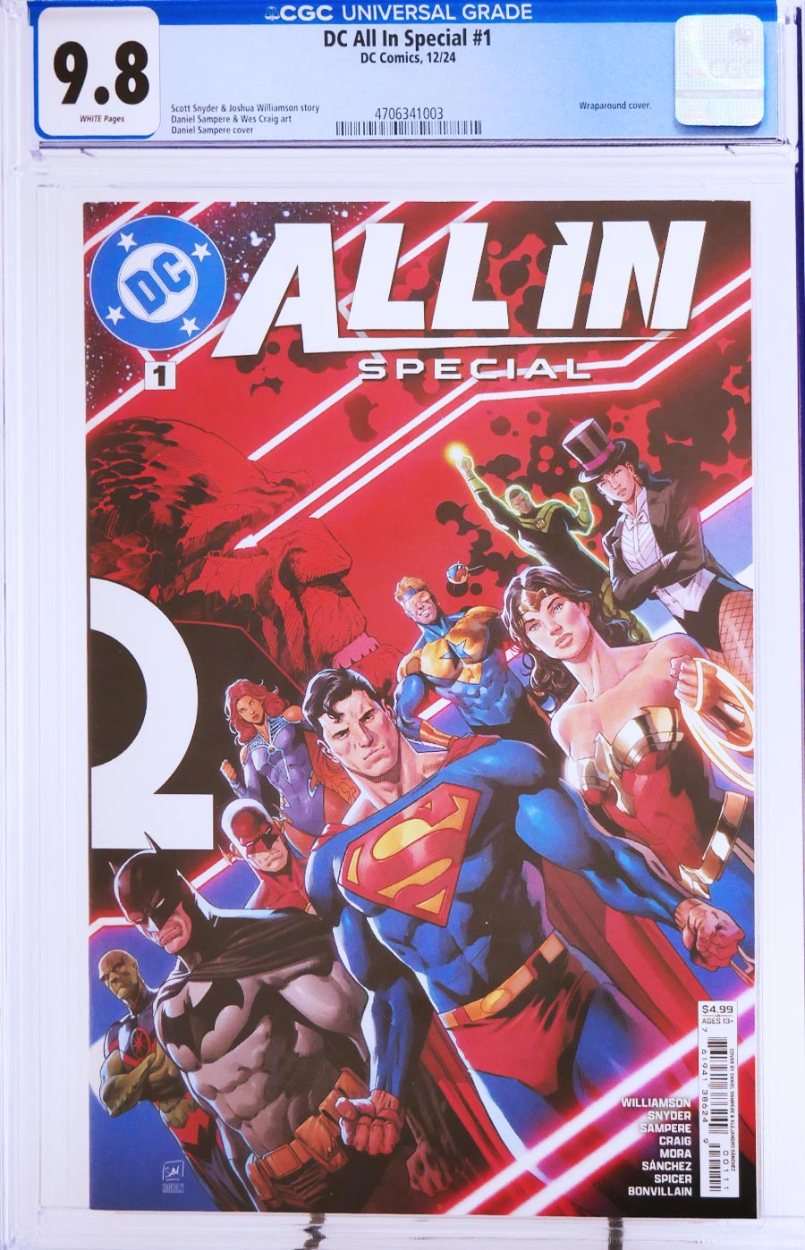 DC All In Special #1 (One Shot) Cover Q CGC 9.8 Regular Daniel Sampere Wraparound Cover