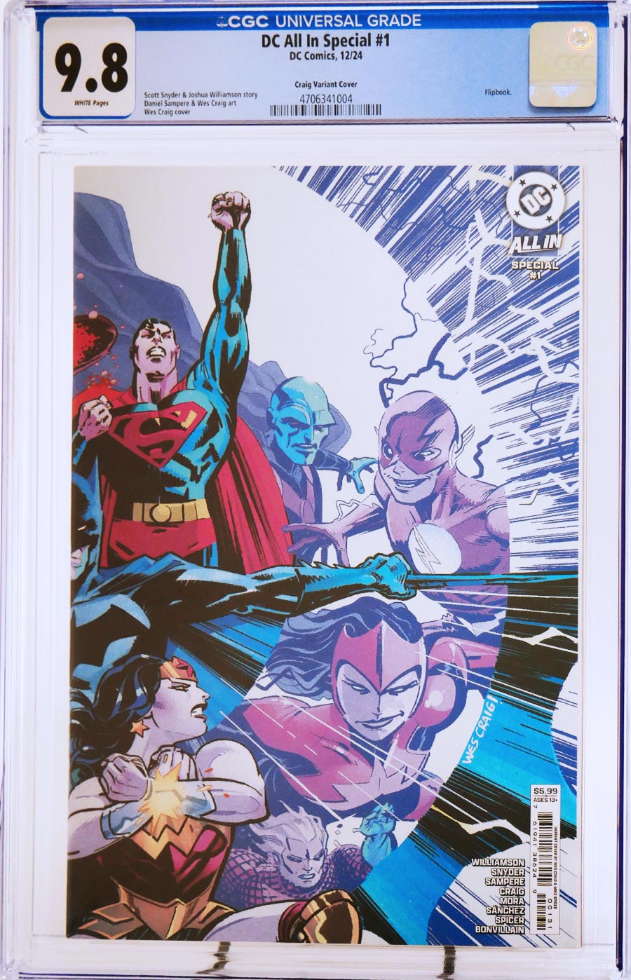 DC All In Special #1 (One Shot) Cover R CGC 9.8 Variant Wes Craig Wraparound Card Stock Cover