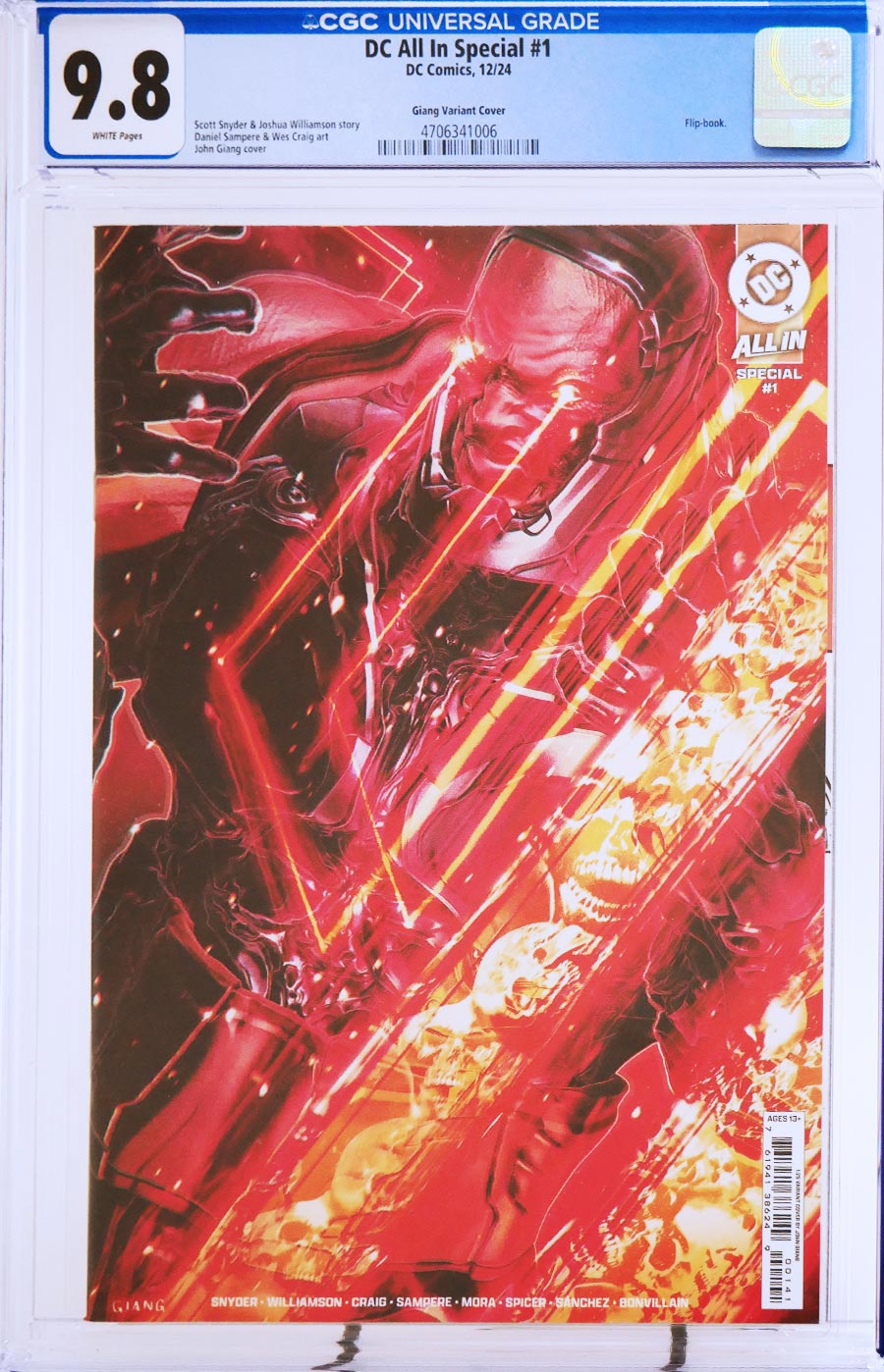 DC All In Special #1 (One Shot) Cover T CGC 9.8 Incentive John Giang Wraparound Card Stock Variant Cover