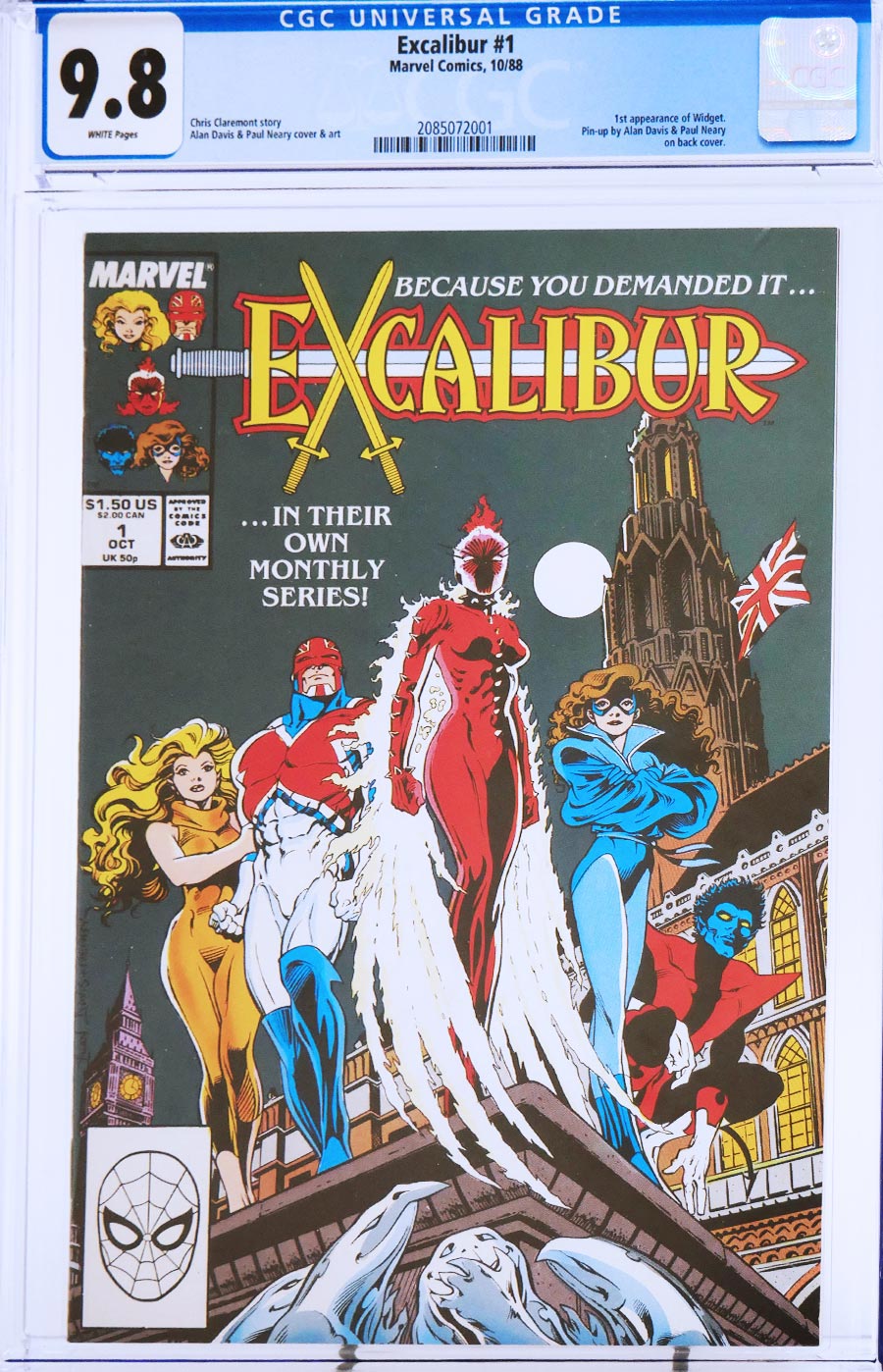 Excalibur #1 Cover B CGC 9.8