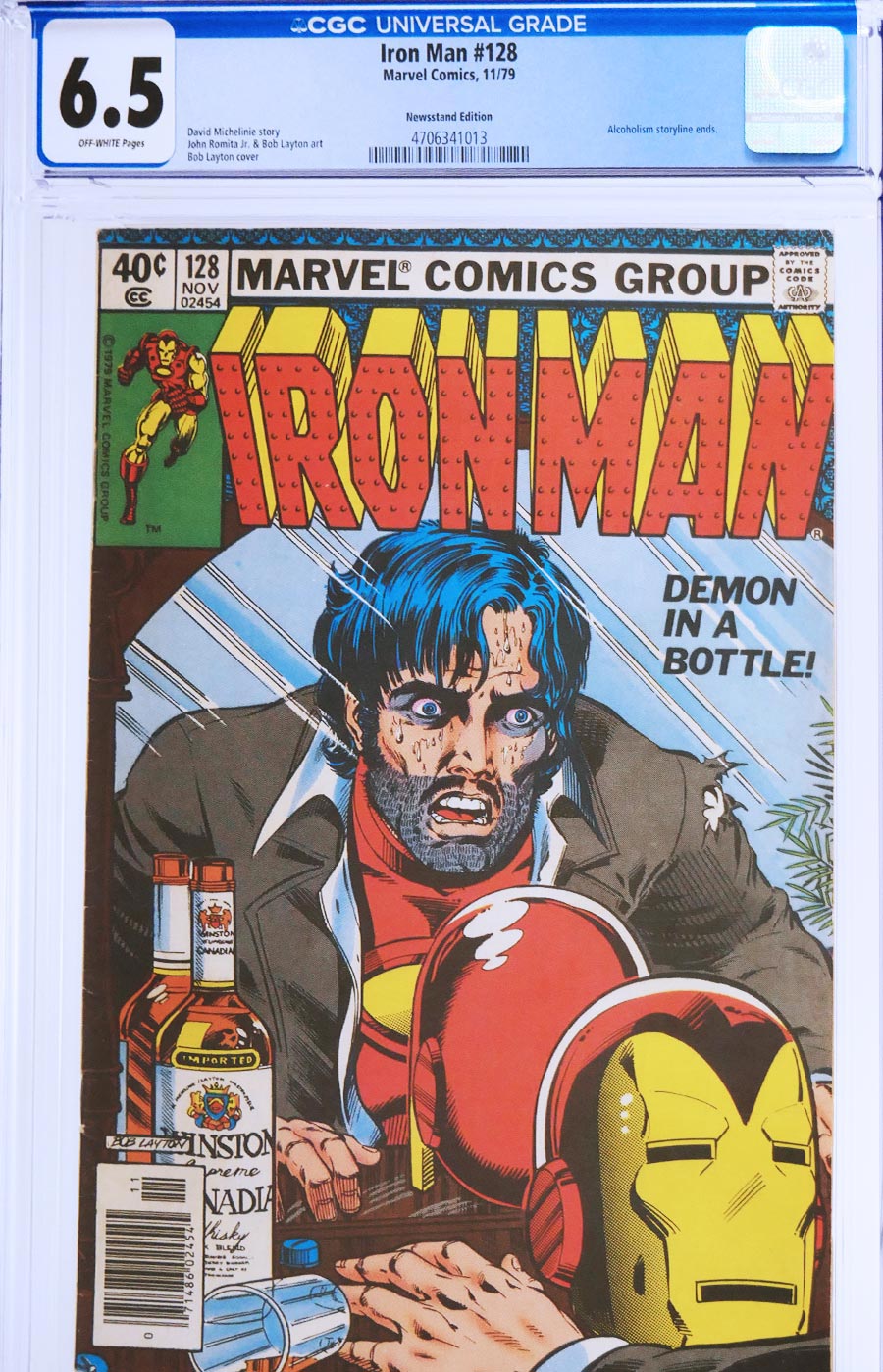 Iron Man #128 Cover B CGC 6.5