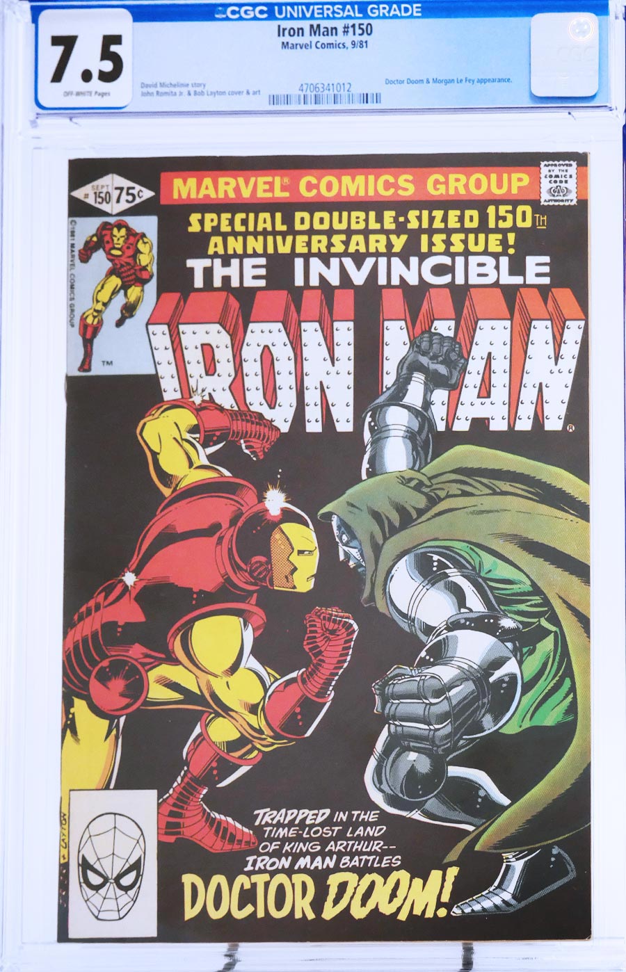 Iron Man #150 Cover C CGC 7.5