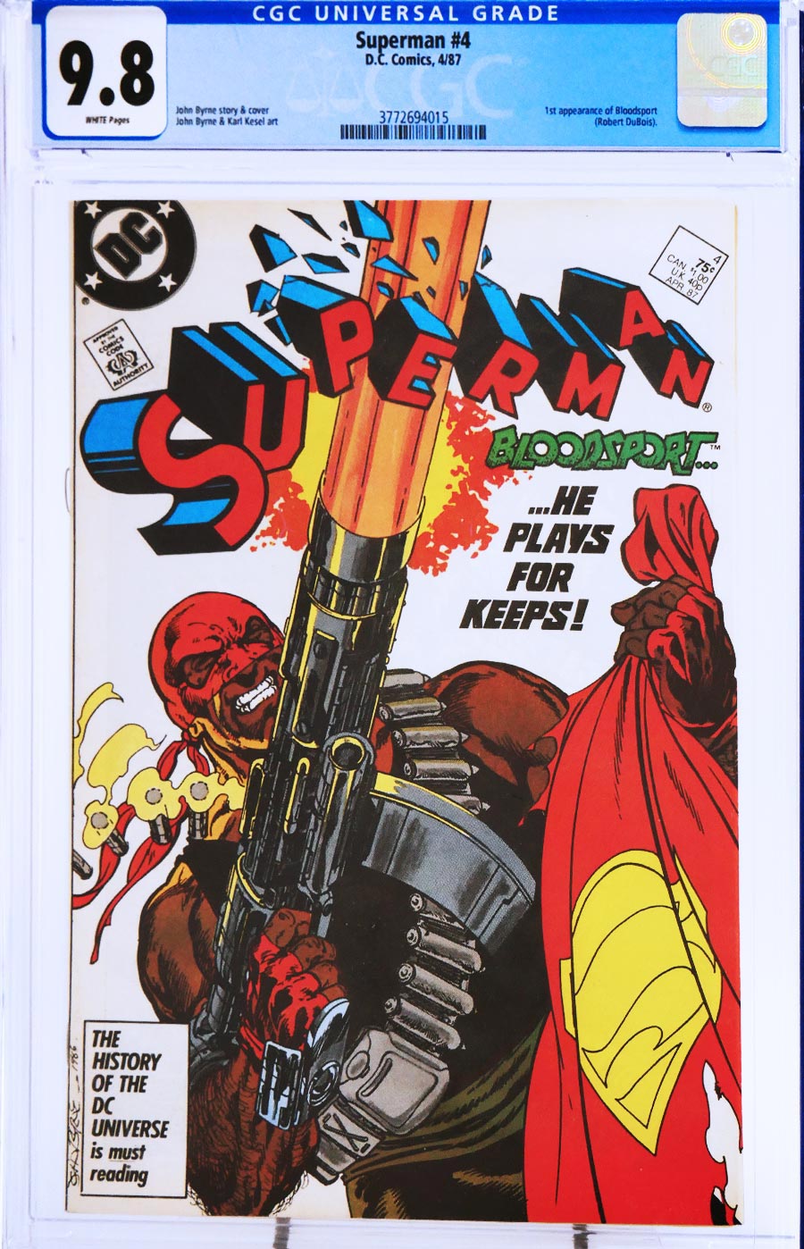Superman Vol 2 #4 Cover B CGC 9.8