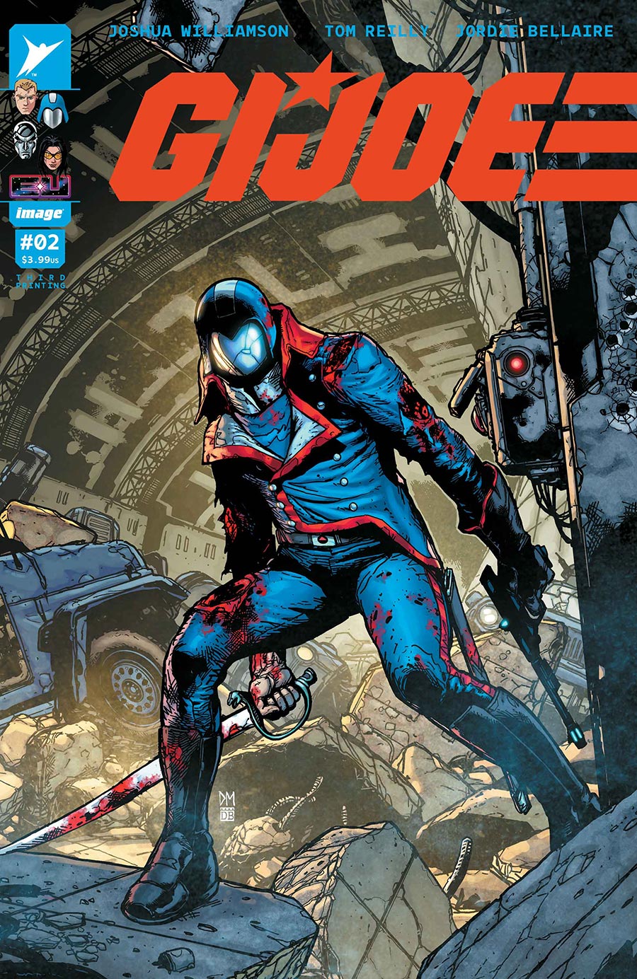 GI Joe Vol 10 #2 Cover K 3rd Ptg B Doug Mahnke & David Baron Battle Damage Variant Cover