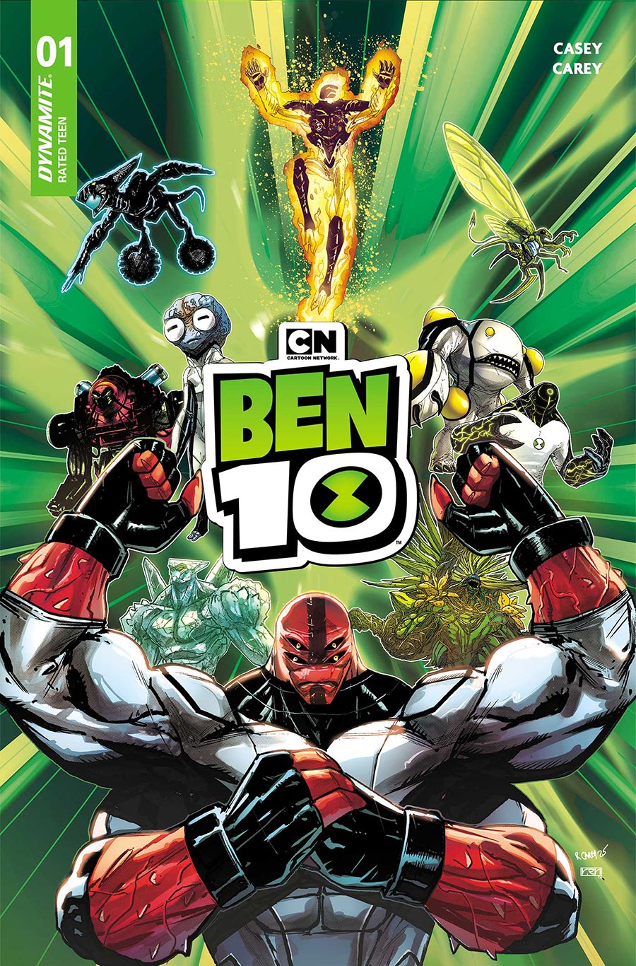 Ben 10 Vol 2 #1 Cover S Variant Robert Carey Foil Cover