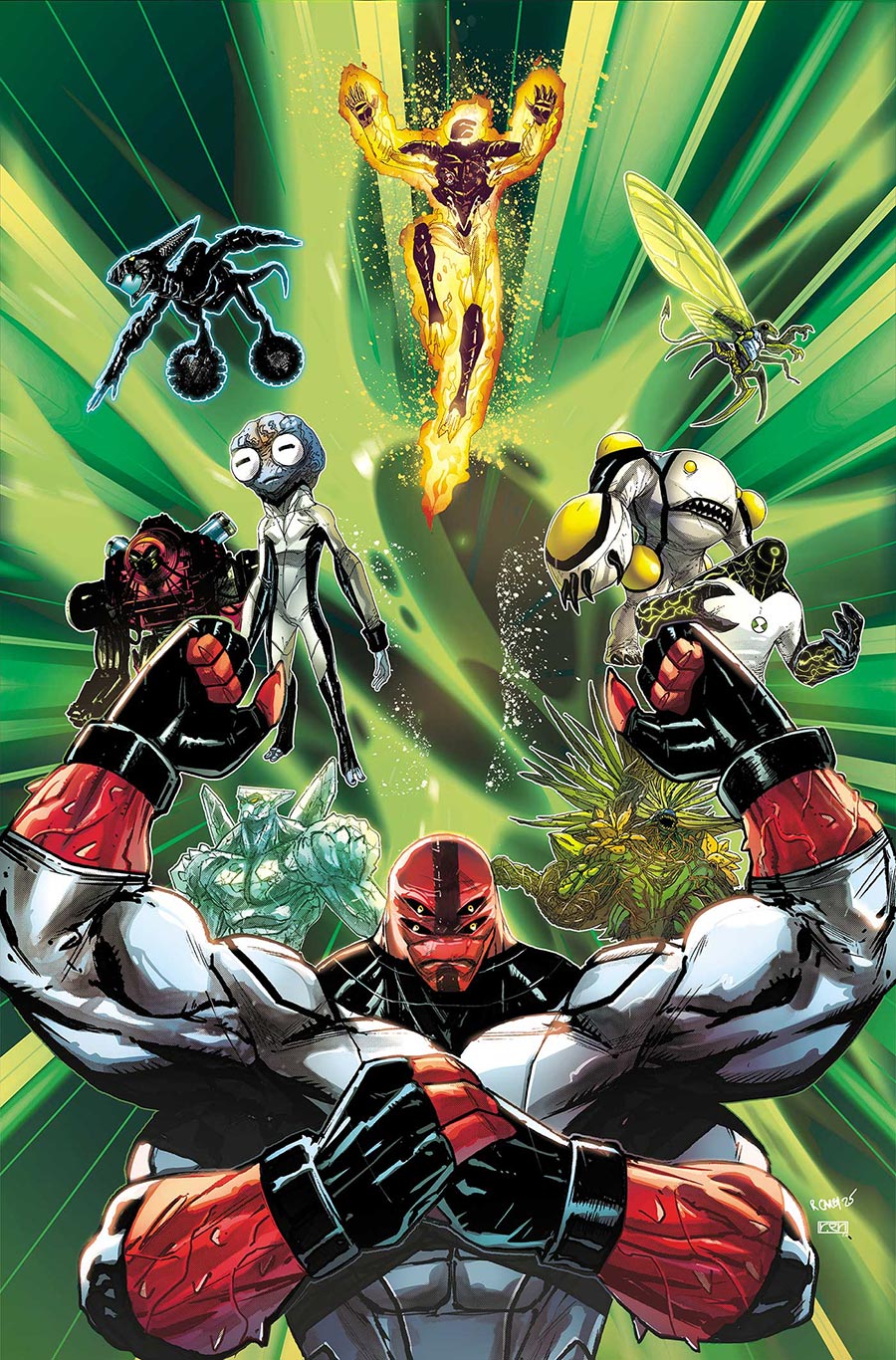 Ben 10 Vol 2 #1 Cover T Variant Robert Carey Foil Virgin Cover