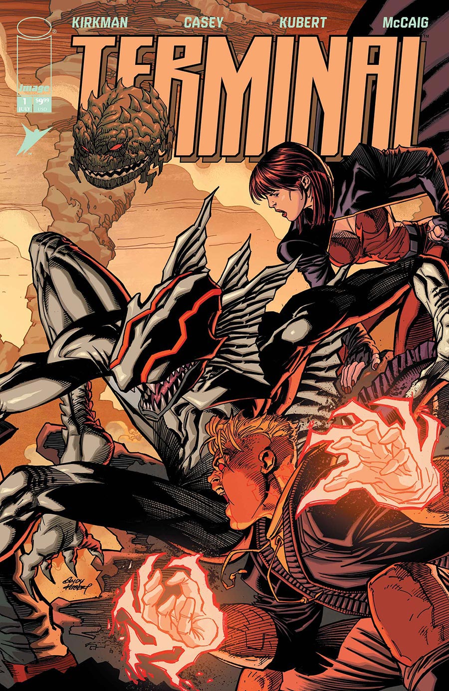 Terminal #1 Cover N Variant Andy Kubert & Dave McCaig Wraparound Connecing Chromium Cover