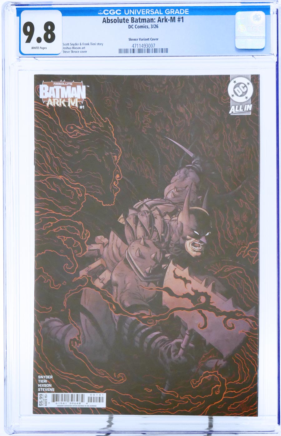 Absolute Batman Ark-M Special #1 (One Shot) Cover O Variant Steve Skroce Card Stock Cover CGC 9.8 (DC All In)