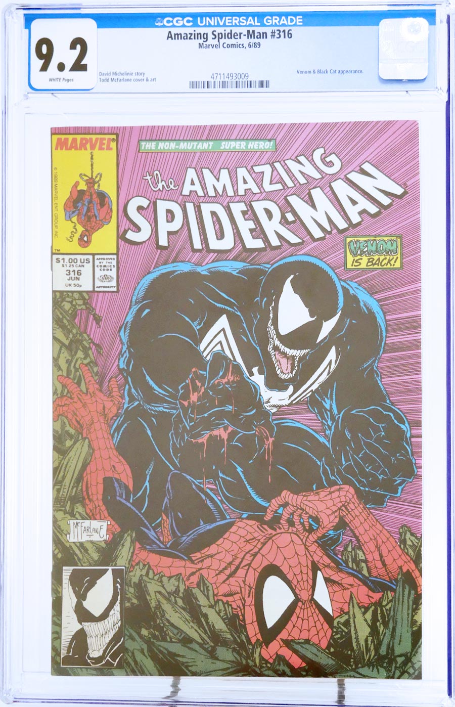 Amazing Spider-Man #316 Cover F CGC 9.2