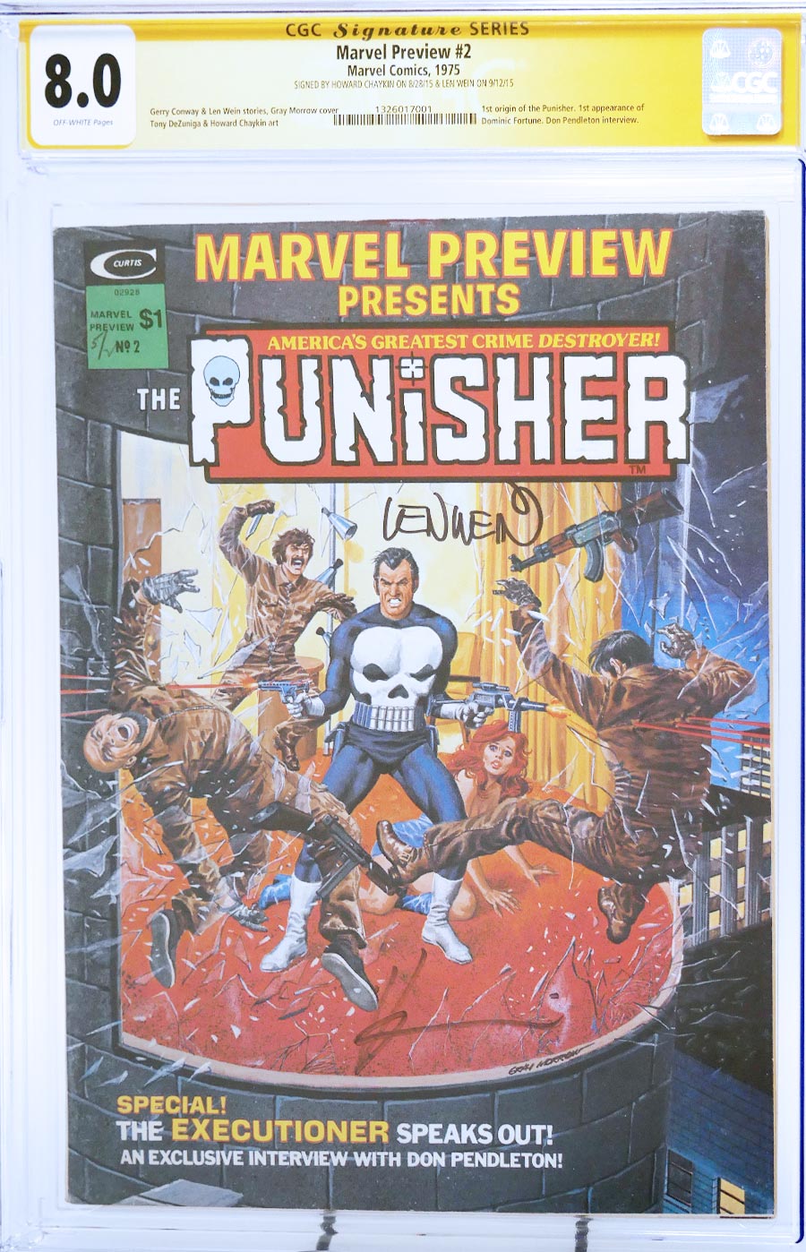 Marvel Preview Magazine #2 Cover B CGC Signature Series 8.0 Signed By Howard Chaykin & Len Wein
