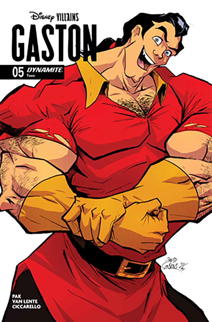 Disney Villains Gaston #5 Cover D Variant David Cousens Cover