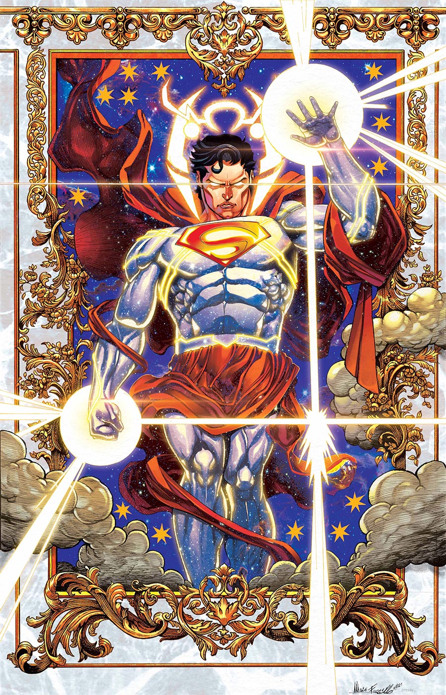 Superman Vol 7 Annual 2026 Year One Thousand #1 (One Shot) Cover D Variant Mario Foccillo Card Stock Cover (DC All In)(DC K.O. Epilogue)
