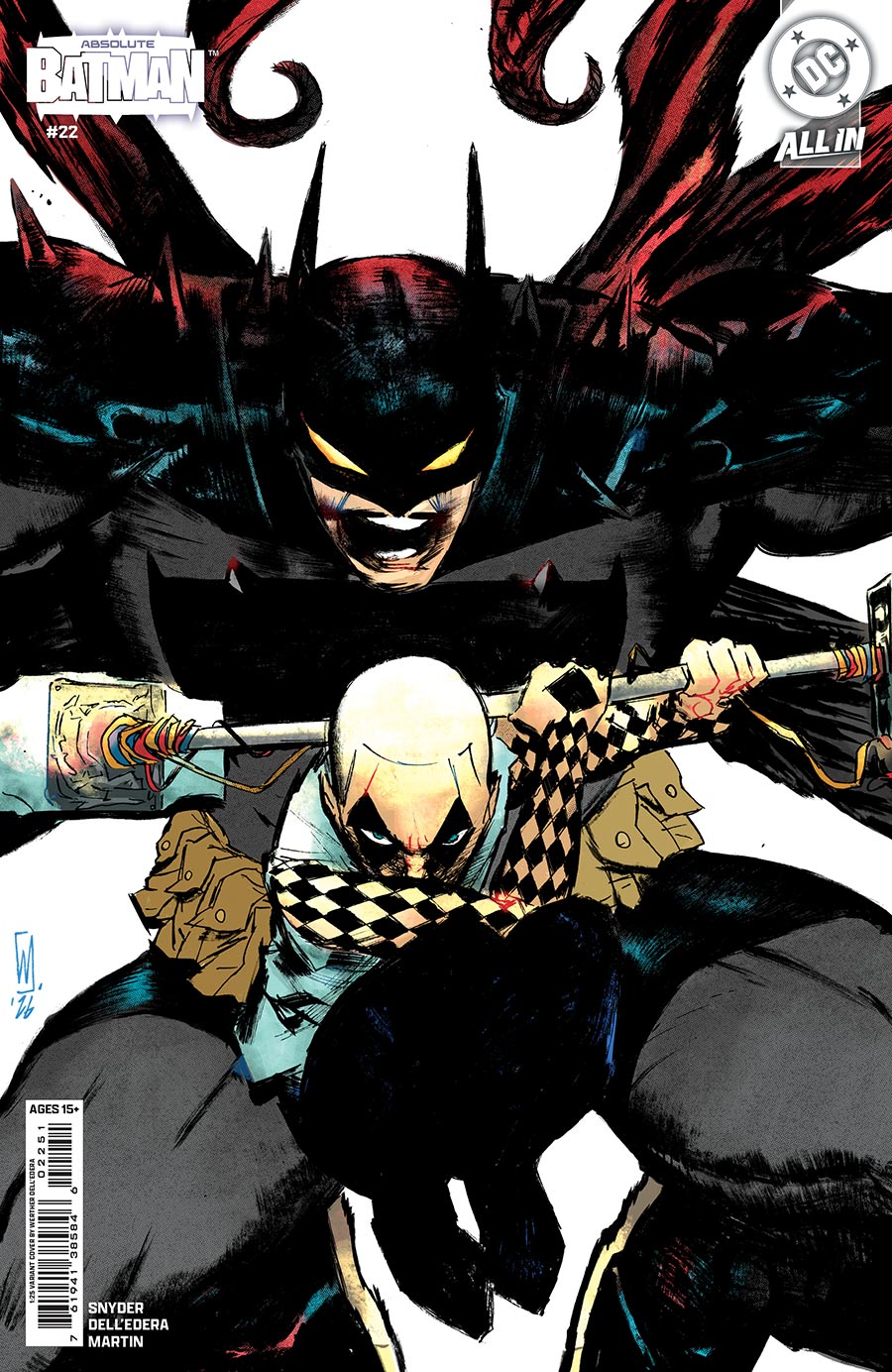 Absolute Batman #22 Cover E Incentive Werther Dell Edera Card Stock Variant Cover (DC All In)