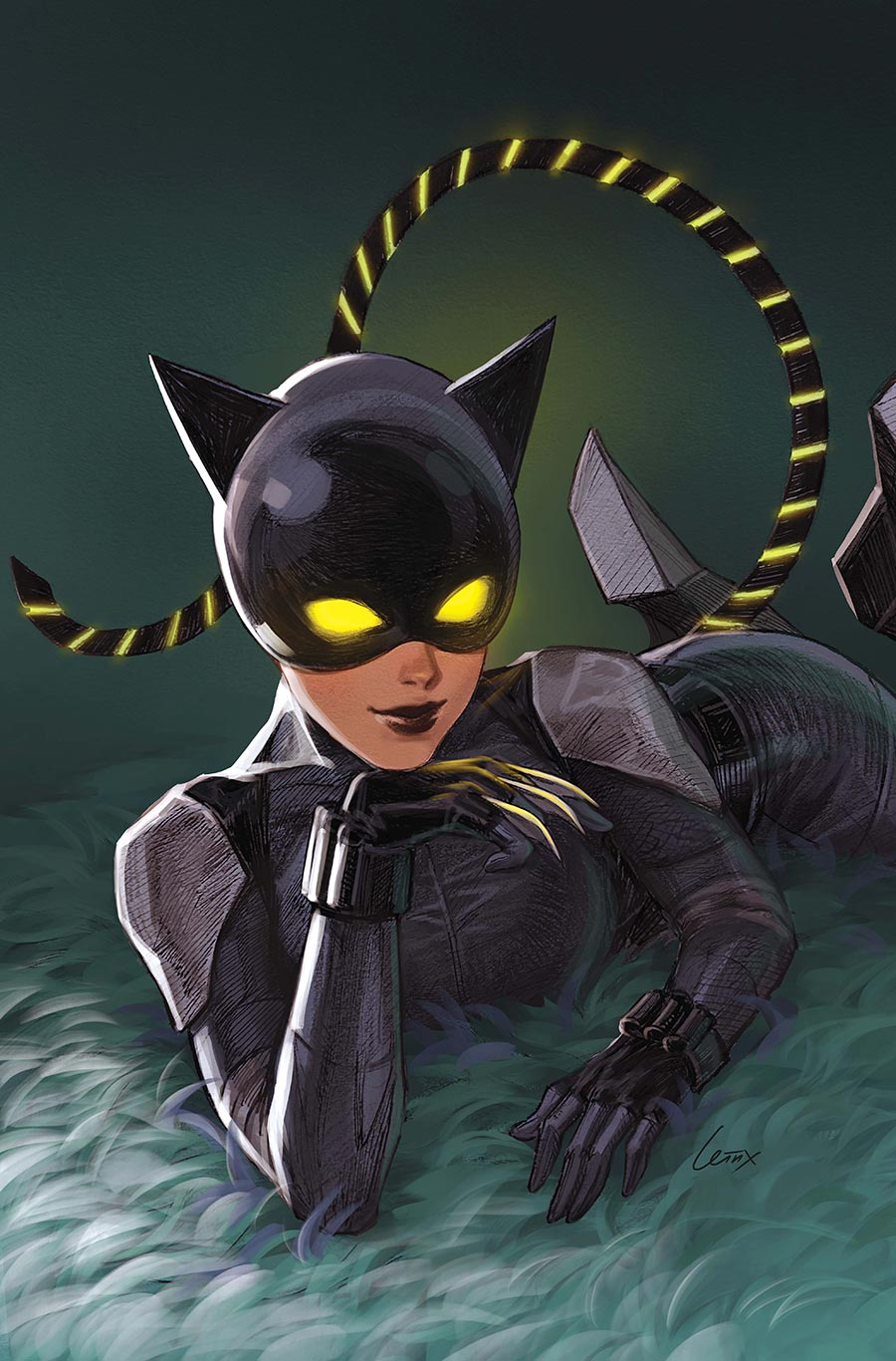 Absolute Catwoman #2 Cover B Variant Lesley Leirix Li Card Stock Cover (DC All In)