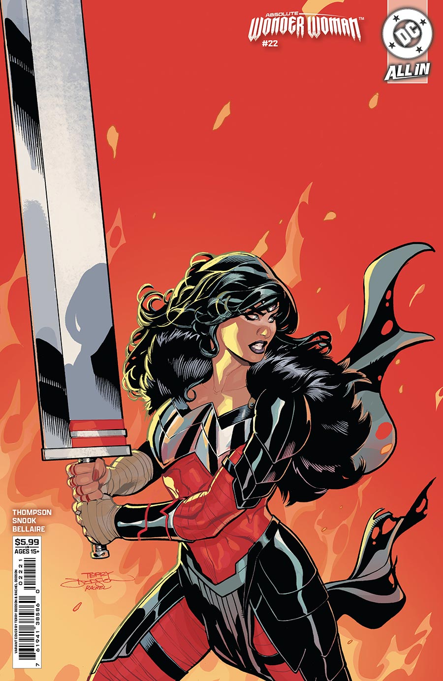 Absolute Wonder Woman #22 Cover B Variant Terry Dodson Card Stock Cover (DC All In)