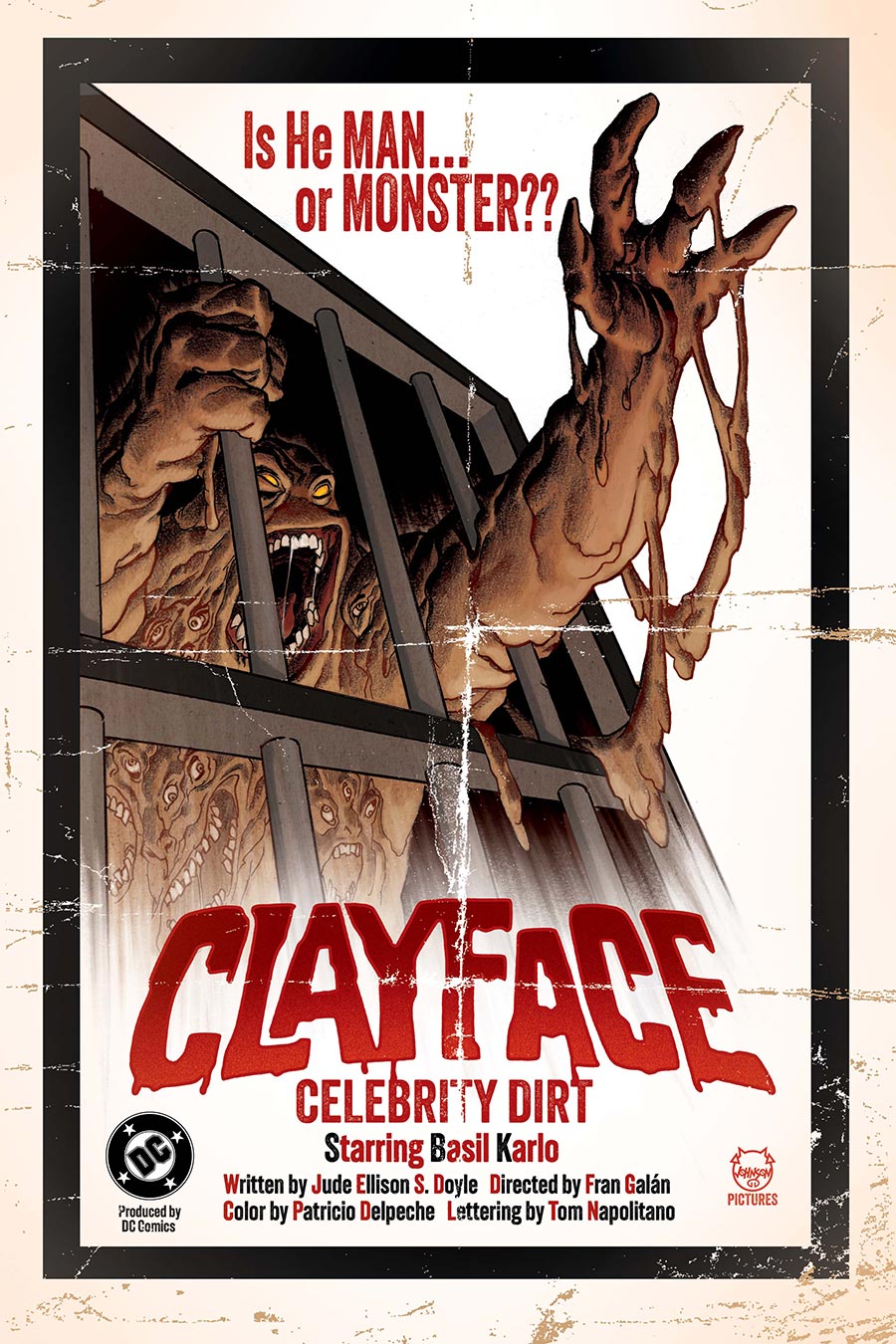 Clayface Celebrity Dirt #1 Cover C Variant Dave Johnson Card Stock Cover (DC All In)