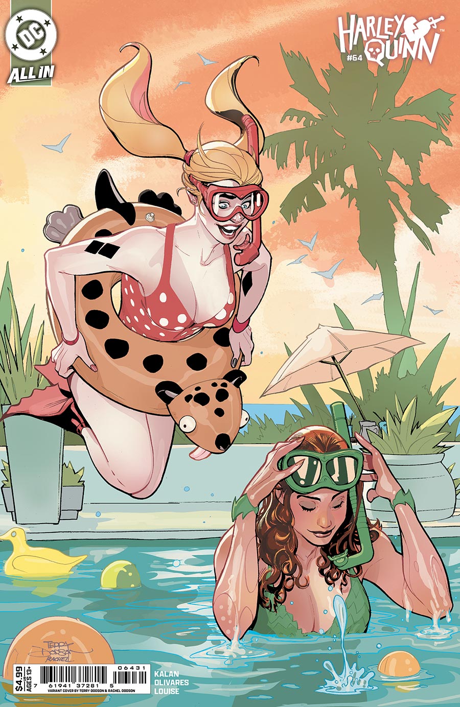 Harley Quinn Vol 4 #64 Cover C Variant Terry Dodson & Rachel Dodson Card Stock Cover (DC All In)