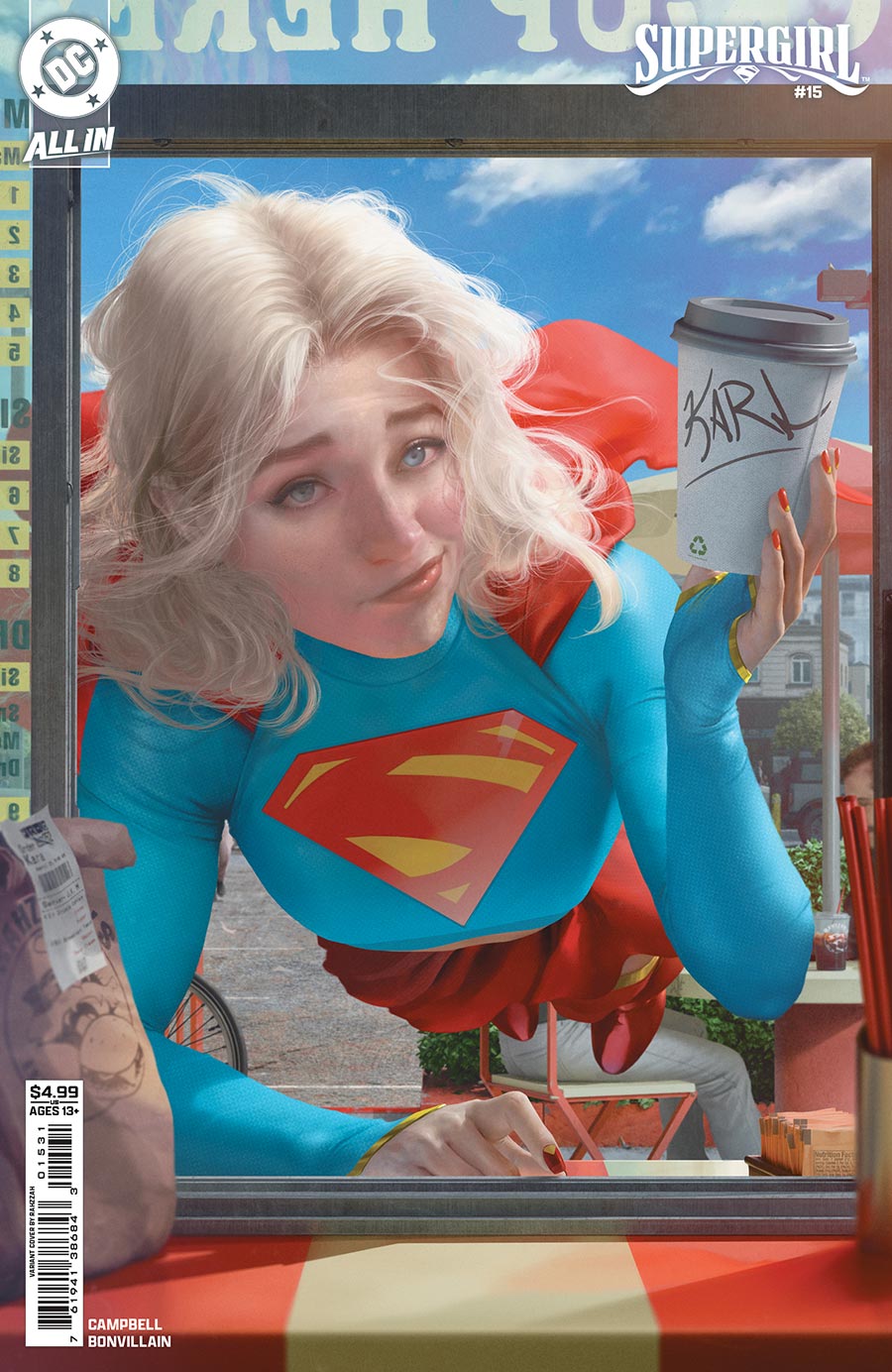 Supergirl Vol 8 #15 Cover C Variant Rahzzah Card Stock Cover (DC All In)(The Reign Of The Superboys Tie-In)