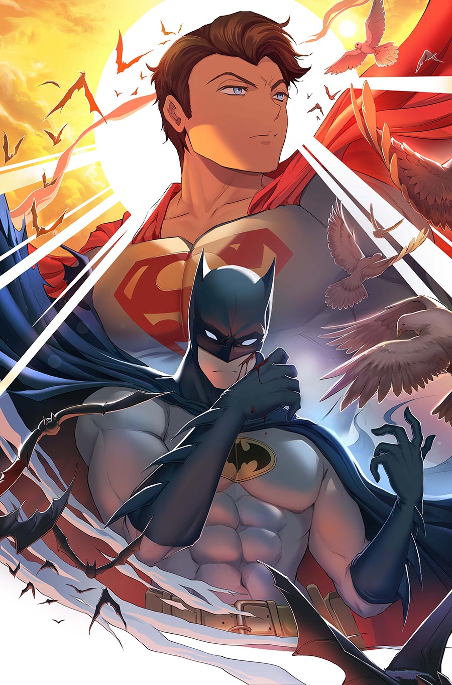 Batman Superman Worlds Finest #53 Cover B Variant Rachta Lin Card Stock Cover (DC All In)