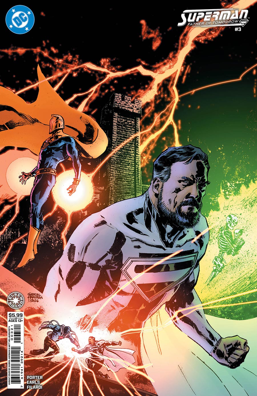 Superman Father Of Tomorrow #3 Cover B Variant Gabriel Hardman Card Stock Cover