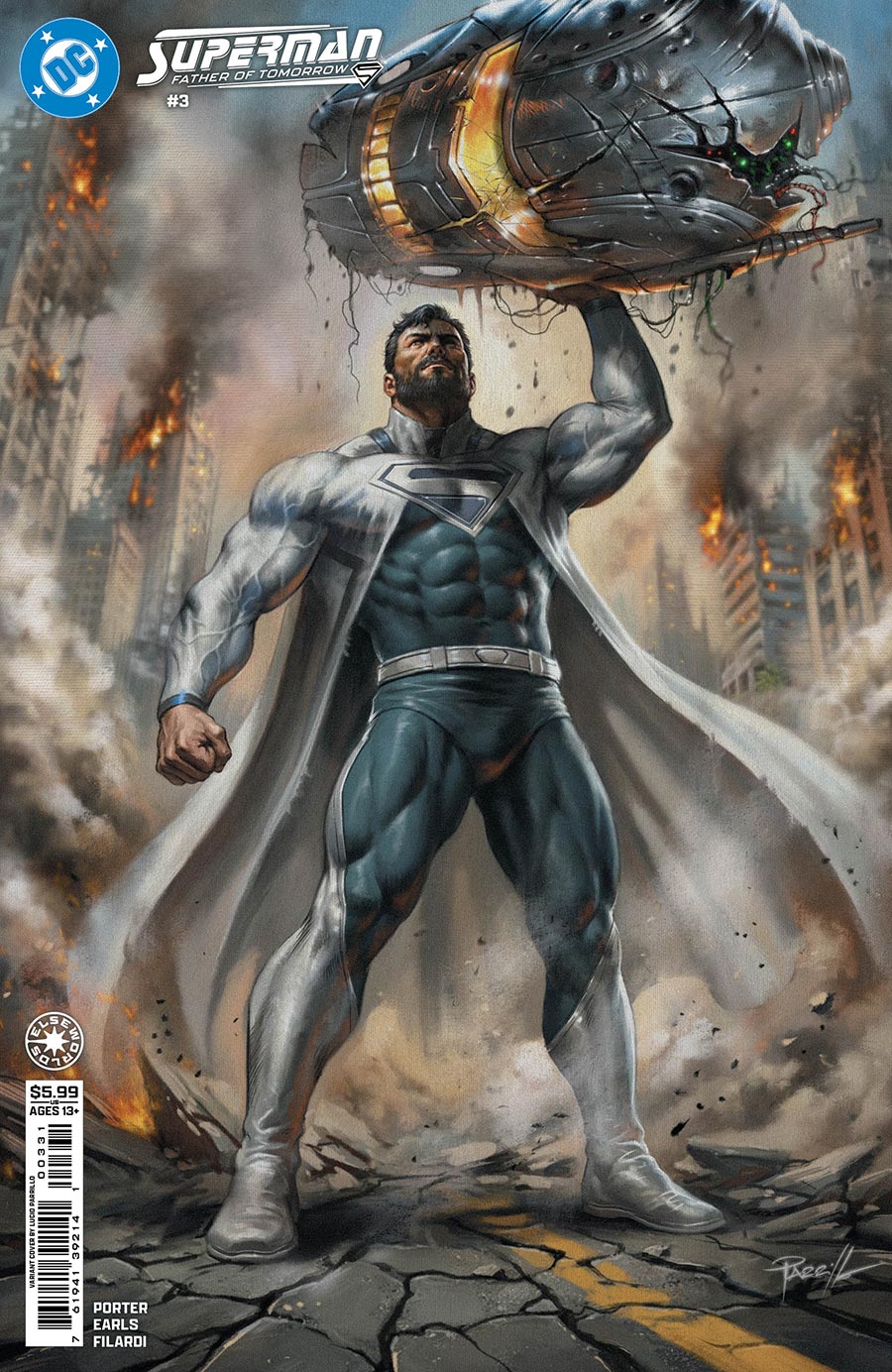 Superman Father Of Tomorrow #3 Cover C Variant Lucio Parrillo Card Stock Cover