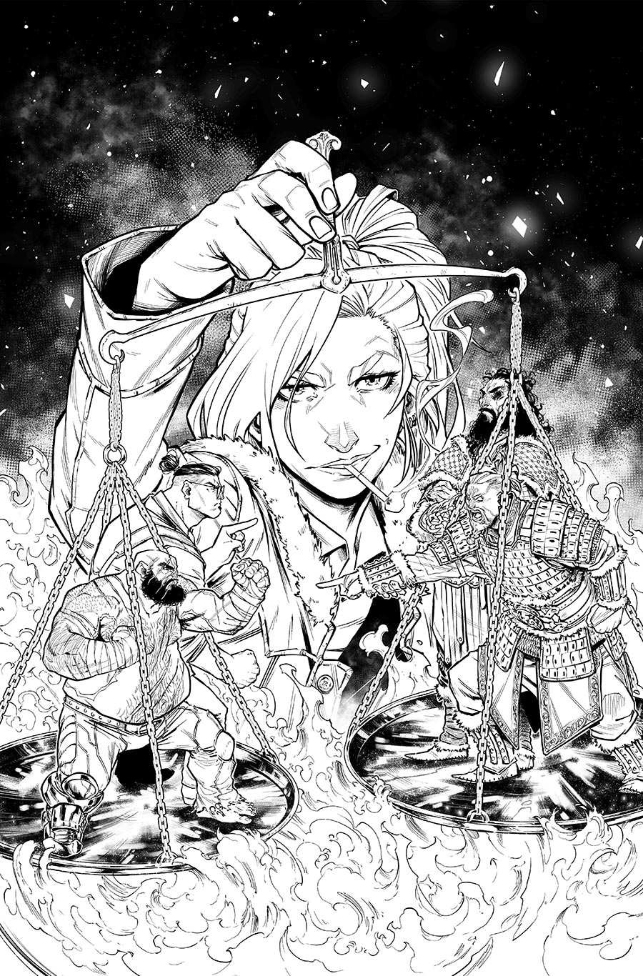 Valhallaw #1 Cover C Incentive Pedro RM Andreo Black & White Cover