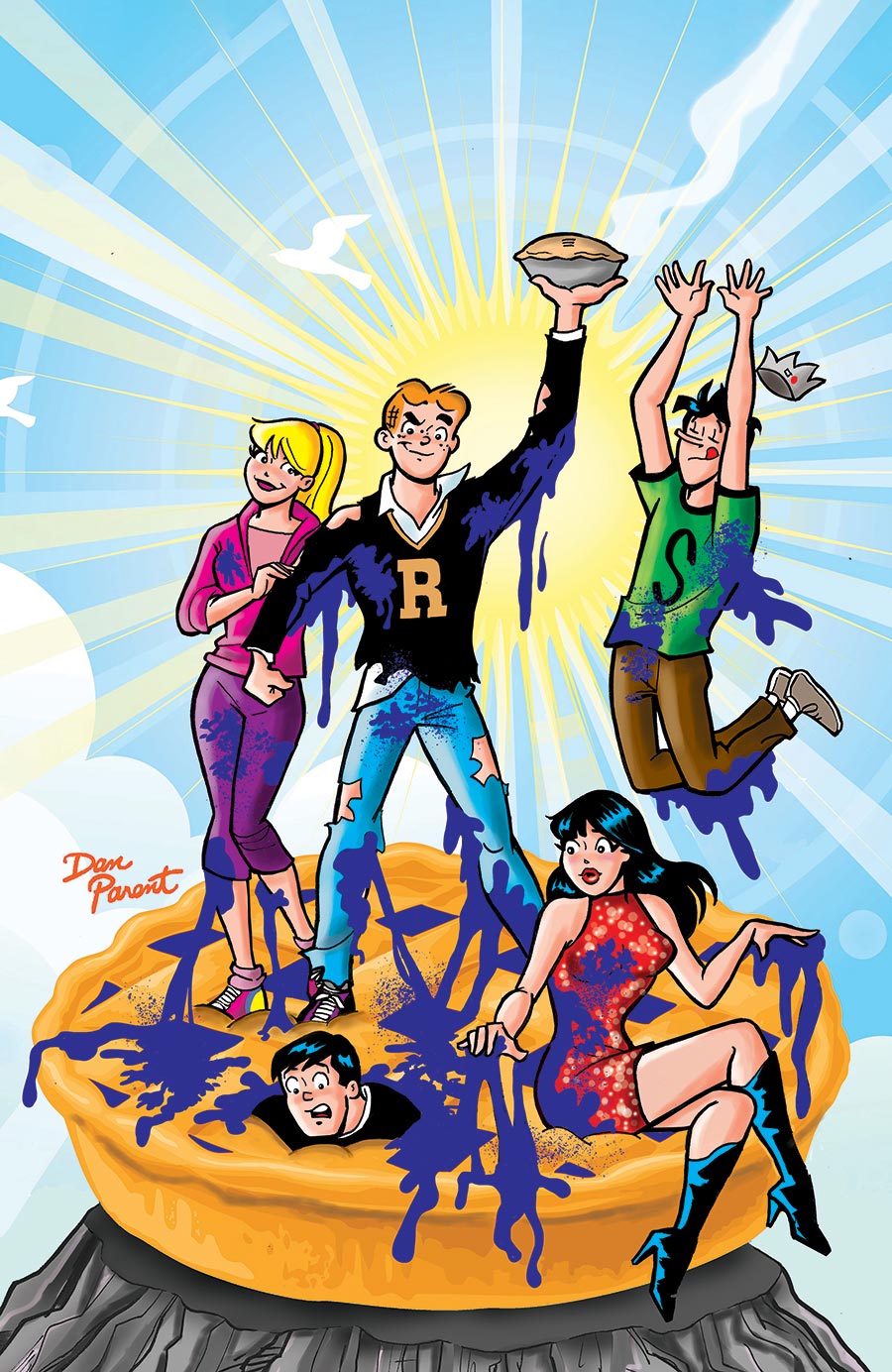 Jughead Piemageddon #1 (One Shot) Cover G Variant Dan Parent Foil Virgin Cover