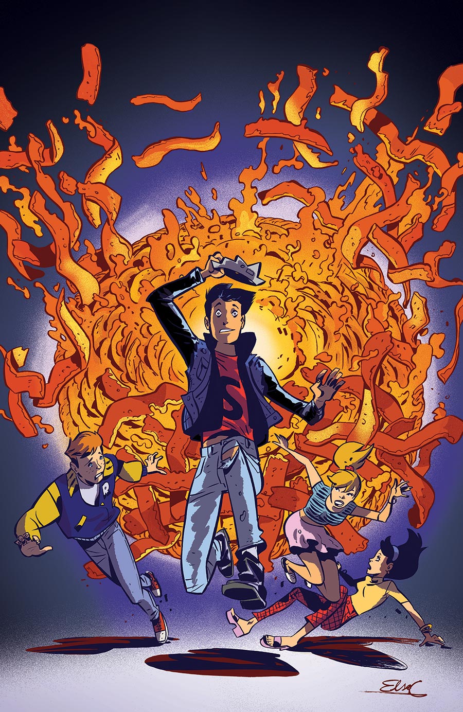Jughead Piemageddon #1 (One Shot) Cover I Variant Elsa Charretier Foil Virgin Cover