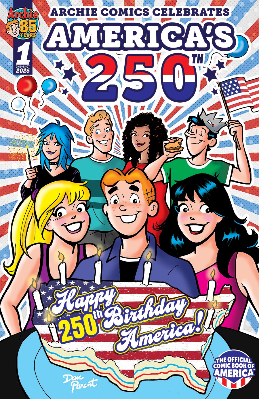 Archie Comics Celebrates Americas 250th #1 (One Shot) Cover A Regular Dan Parent Cover