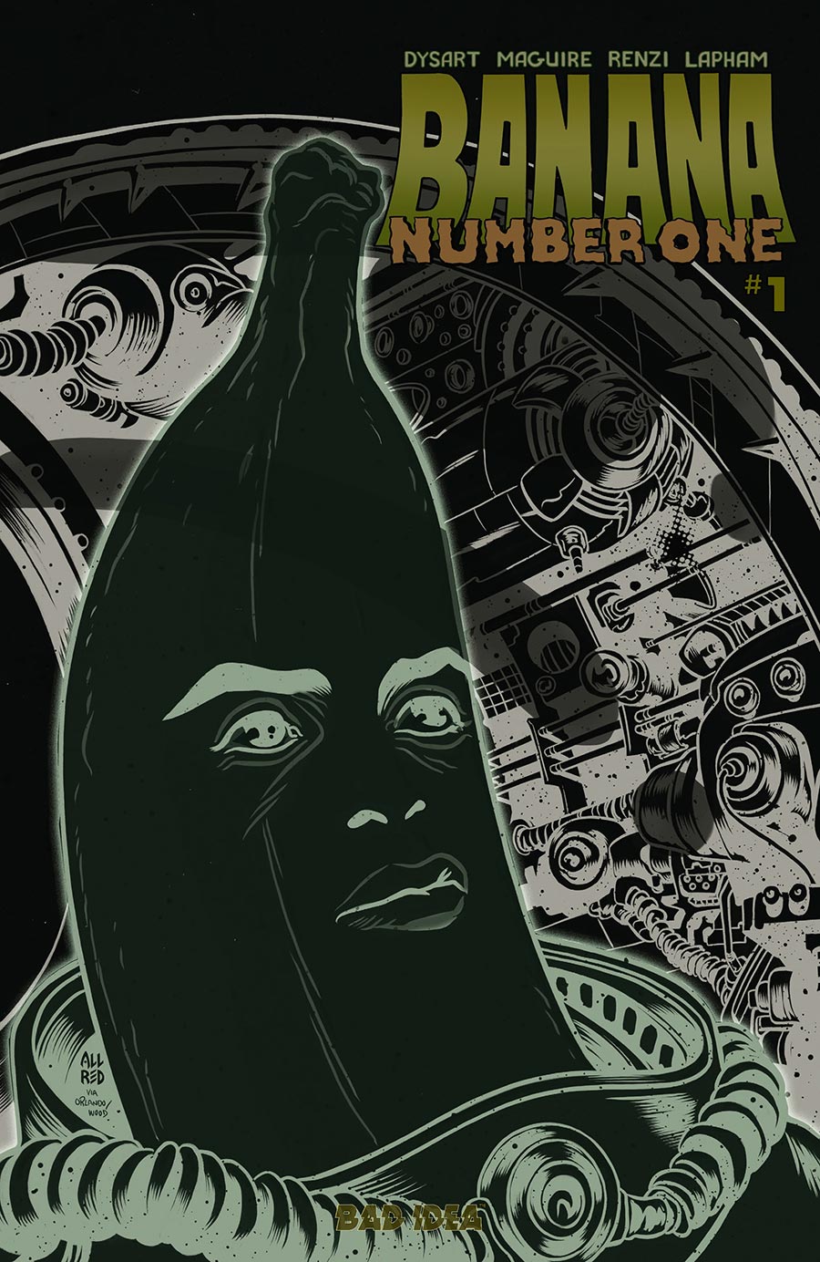 Banana Number One #1 (One Shot) Cover E Variant Michael Allred Glow-In-The-Dark Cover