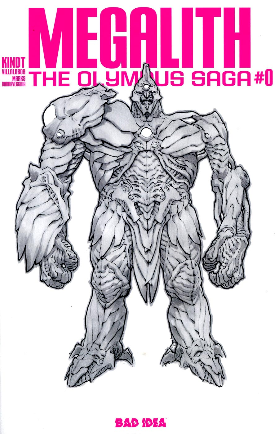 Olympus Saga Megalith #0 Cover E Incentive Lewis LaRosa Black & White Cover